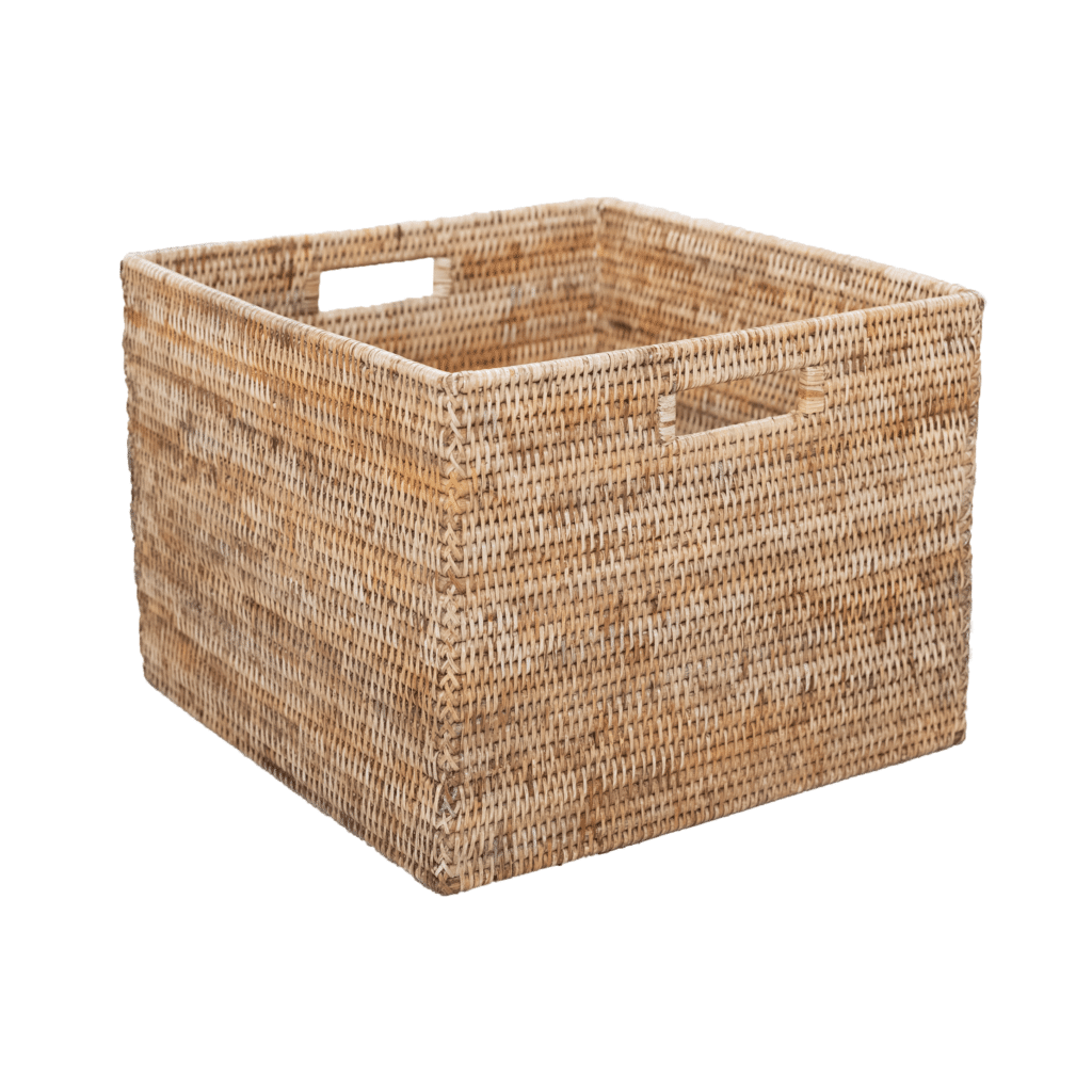 Rattan Storage Basket (Square) | The Private House Company | Yvonne O'Brien